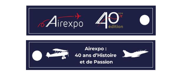 Porte-clé flamme Airexpo 40ème édition